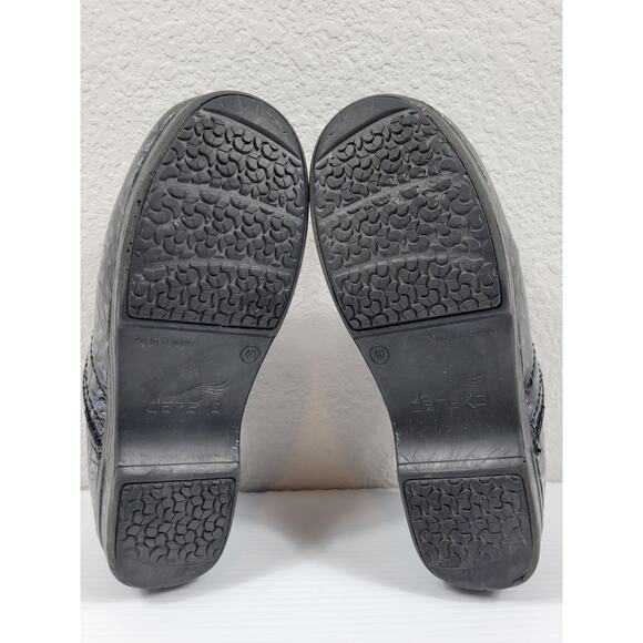 Dansko Pro XP Womens 40 9.5/10 Black Night Rose Comfort Nurse Clogs 3912960202 - Picture 7 of 11
